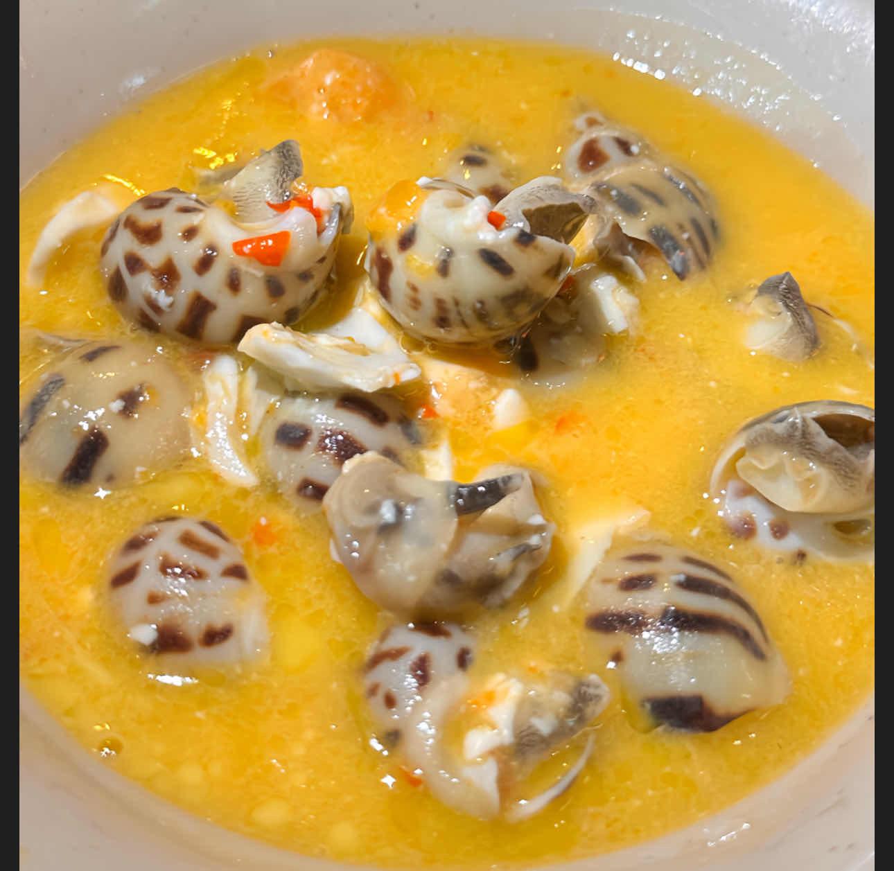 ខ្យងប៉ារ៉ា ឆាពងទាប្រៃ 