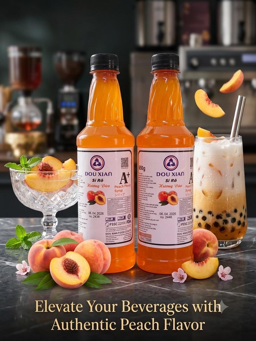 សេរ៉ូប៉េស Peach Syrup Douxian