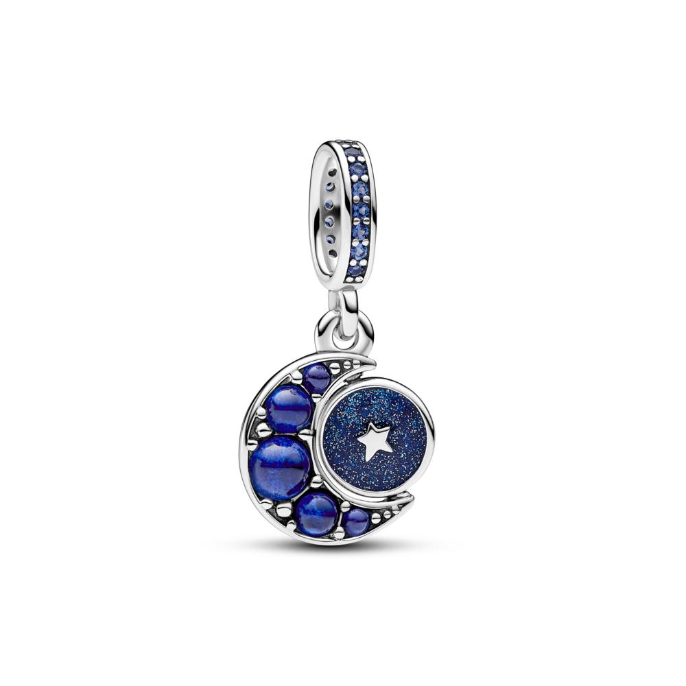 Pandora Sparkling Moon Spinning Dangle
