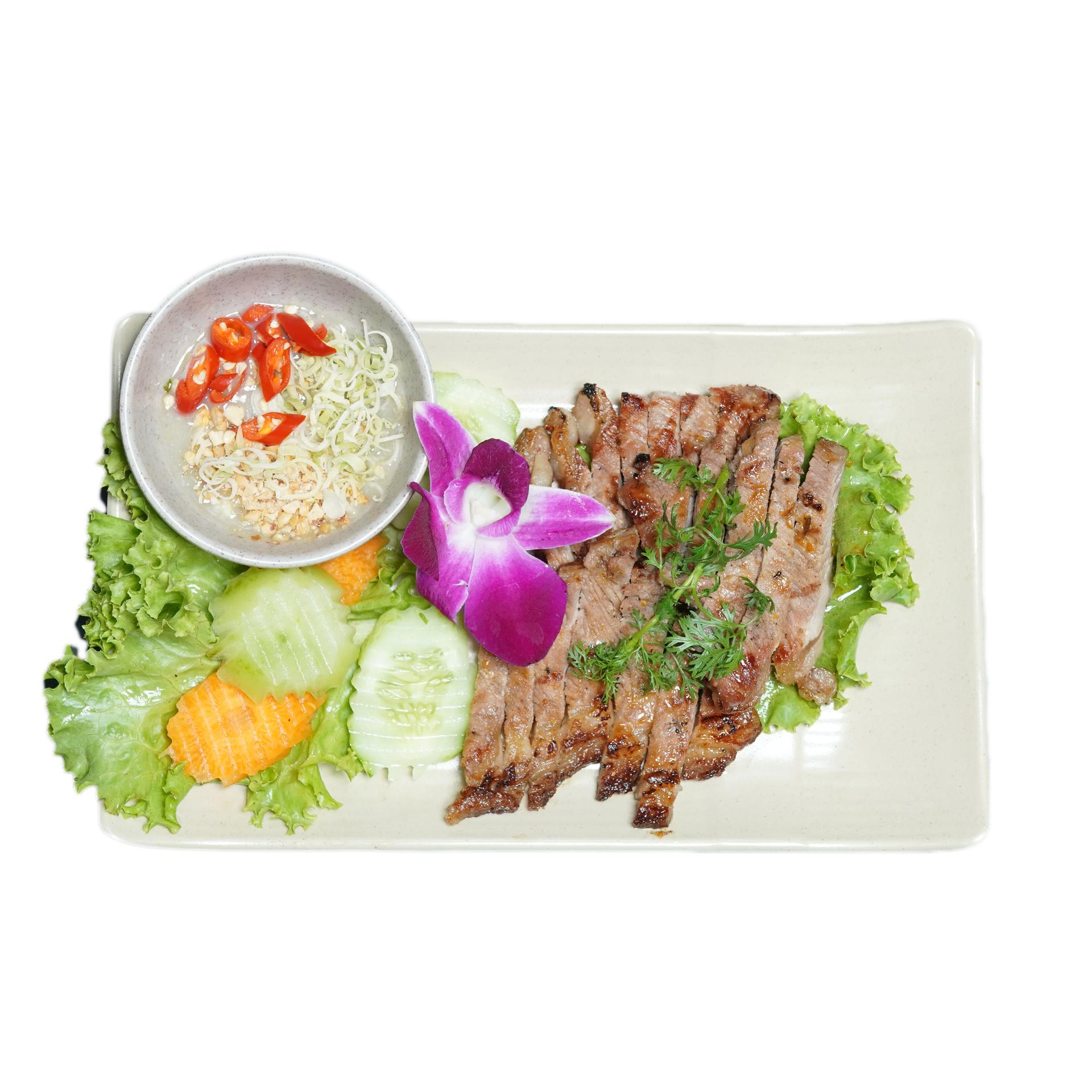 សាច់គោអាំង ទឹកប្រហុក