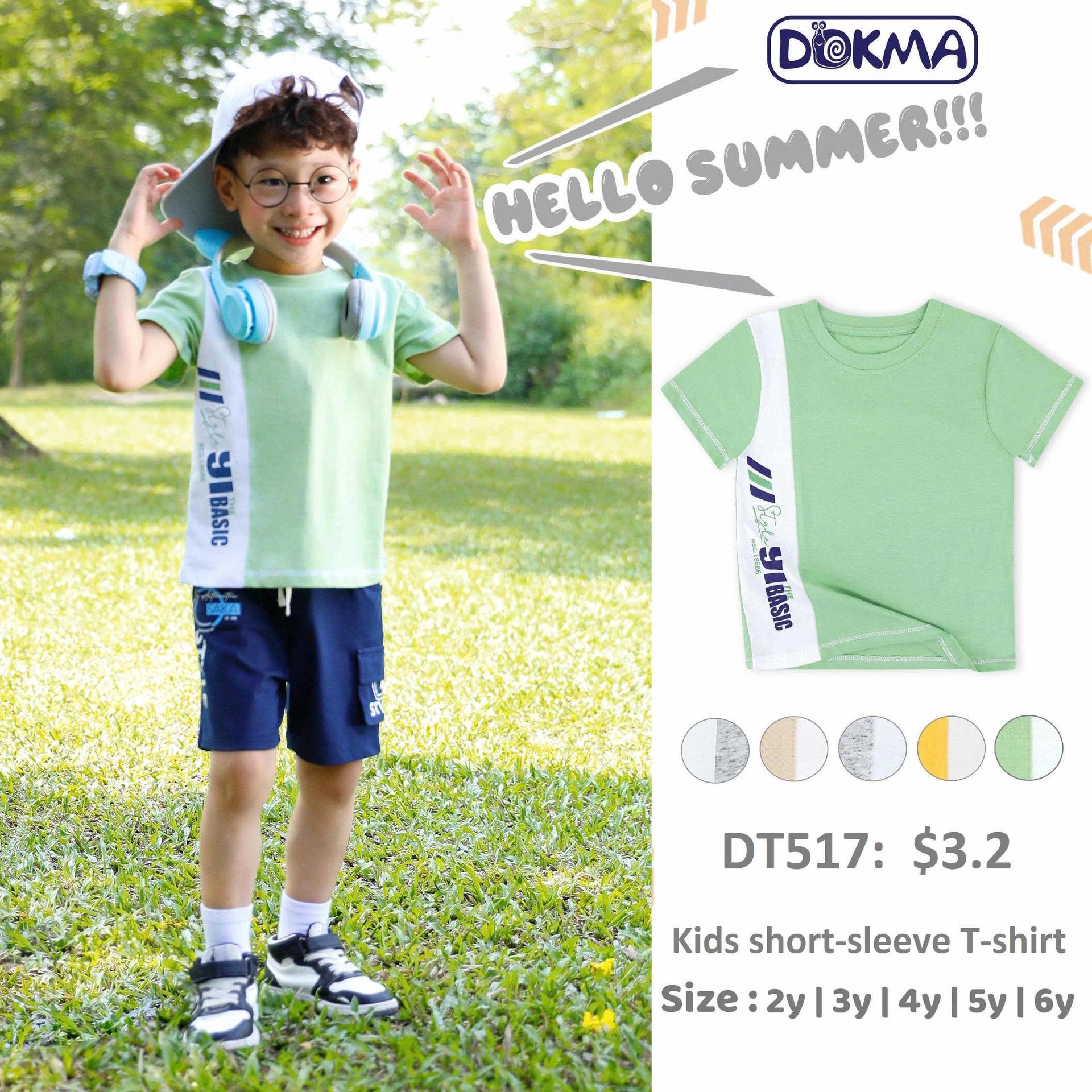DT517 អាវយឺតដៃខ្លី កមូល
