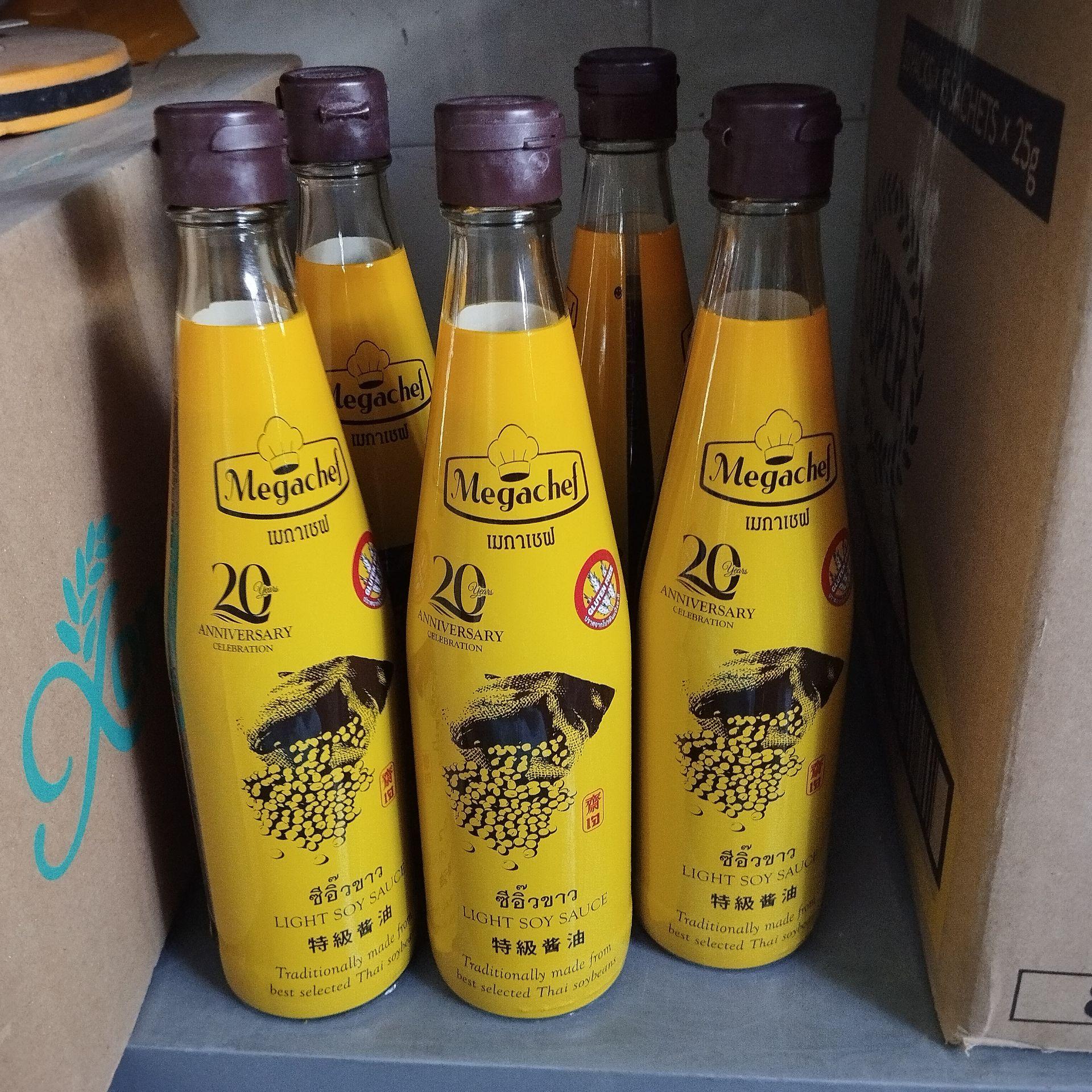 Megachef soy sauce 500ml ទឹកសុីអុីសុខភាព អត់ប៊ីចេង ស្កទាប