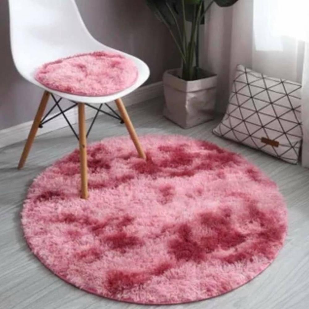 Round Fur Rug 007