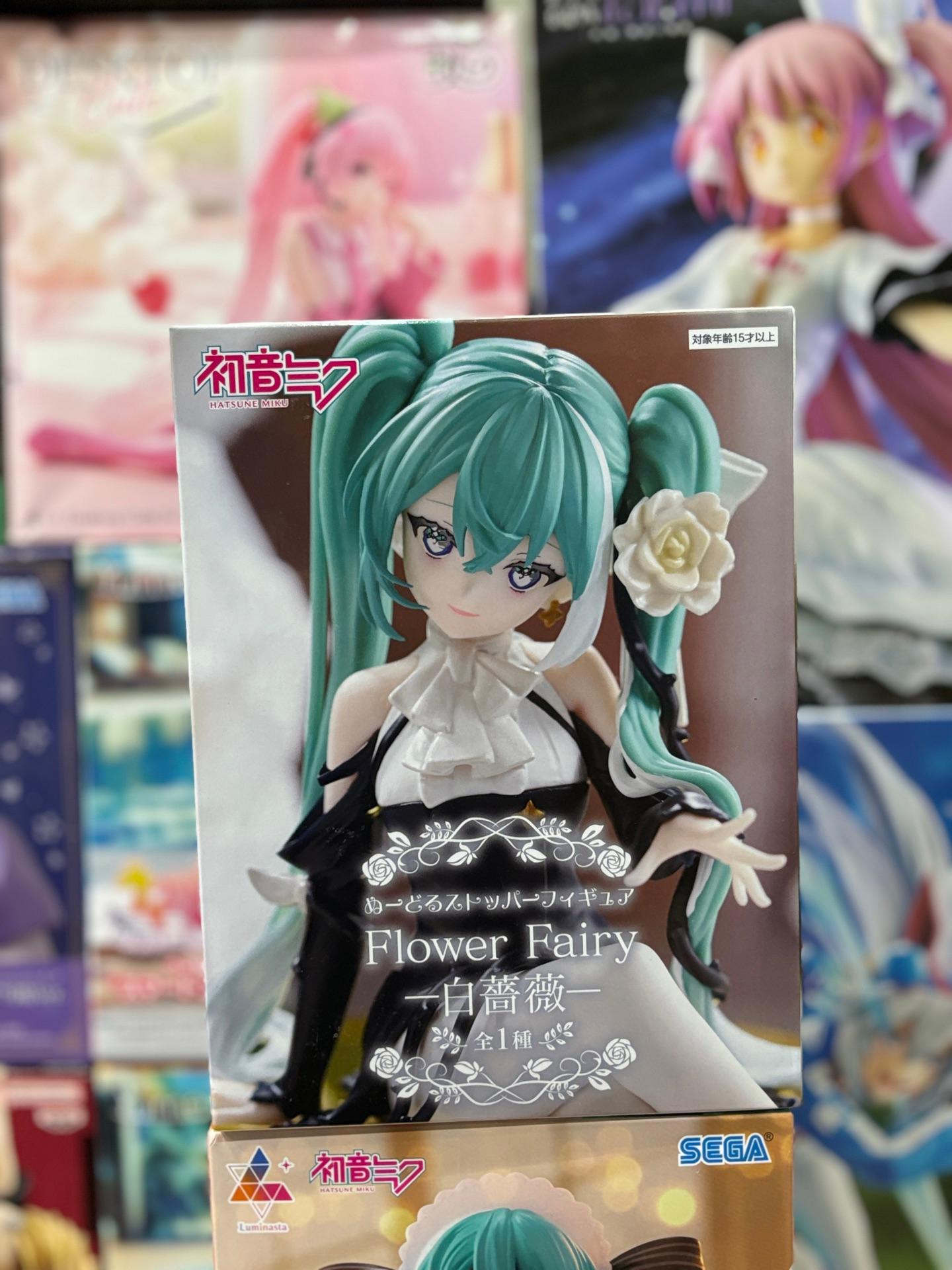 Hatsune   Miku   Noodle   Stopper Figure   -   White   Rose   Ver.