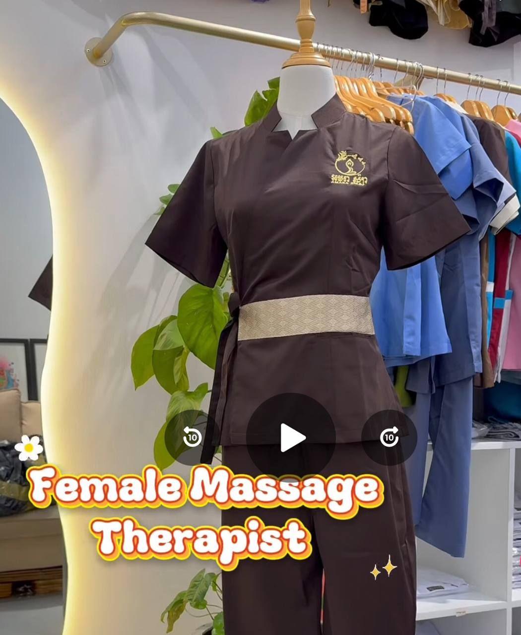 VIPឈុតឯកសណ្ឋានសម្រាប់នារីម៉ូតចង់ខ្សែរ ឡាយហូល - Uniform set for women chocolate color with strapless style