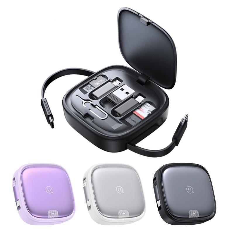USAMS U87 60W Fast Charging Cable with Multifunctional Storage Set Box