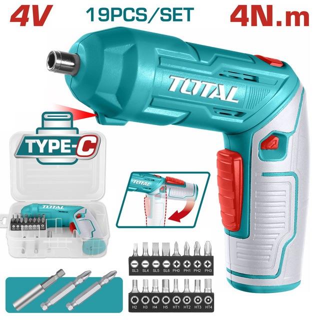 Lithium-Ion cordless screwdriver 4V
