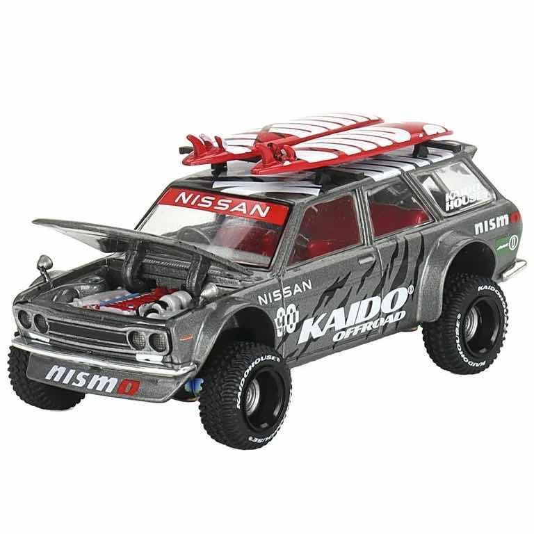 1/64 scale diecast model of the Datsun Kaido 510 Wagon 4x4 Kaido Offroad V1