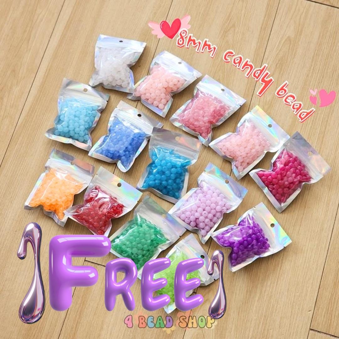 8mm candy bead