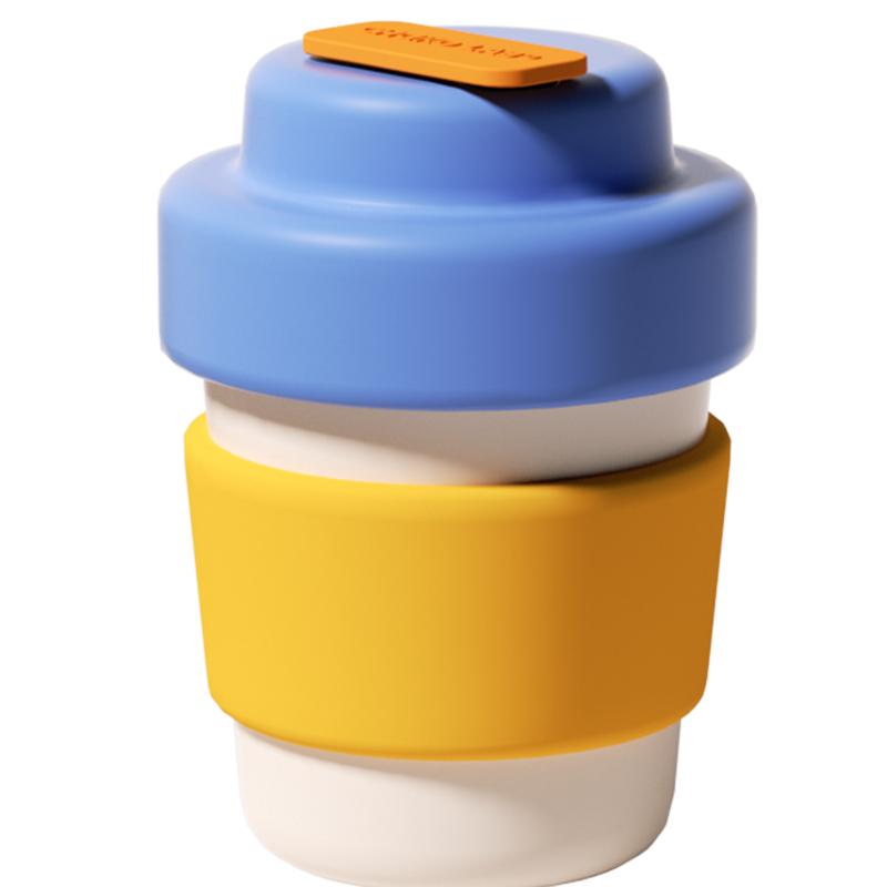 Cute coffee cup blue