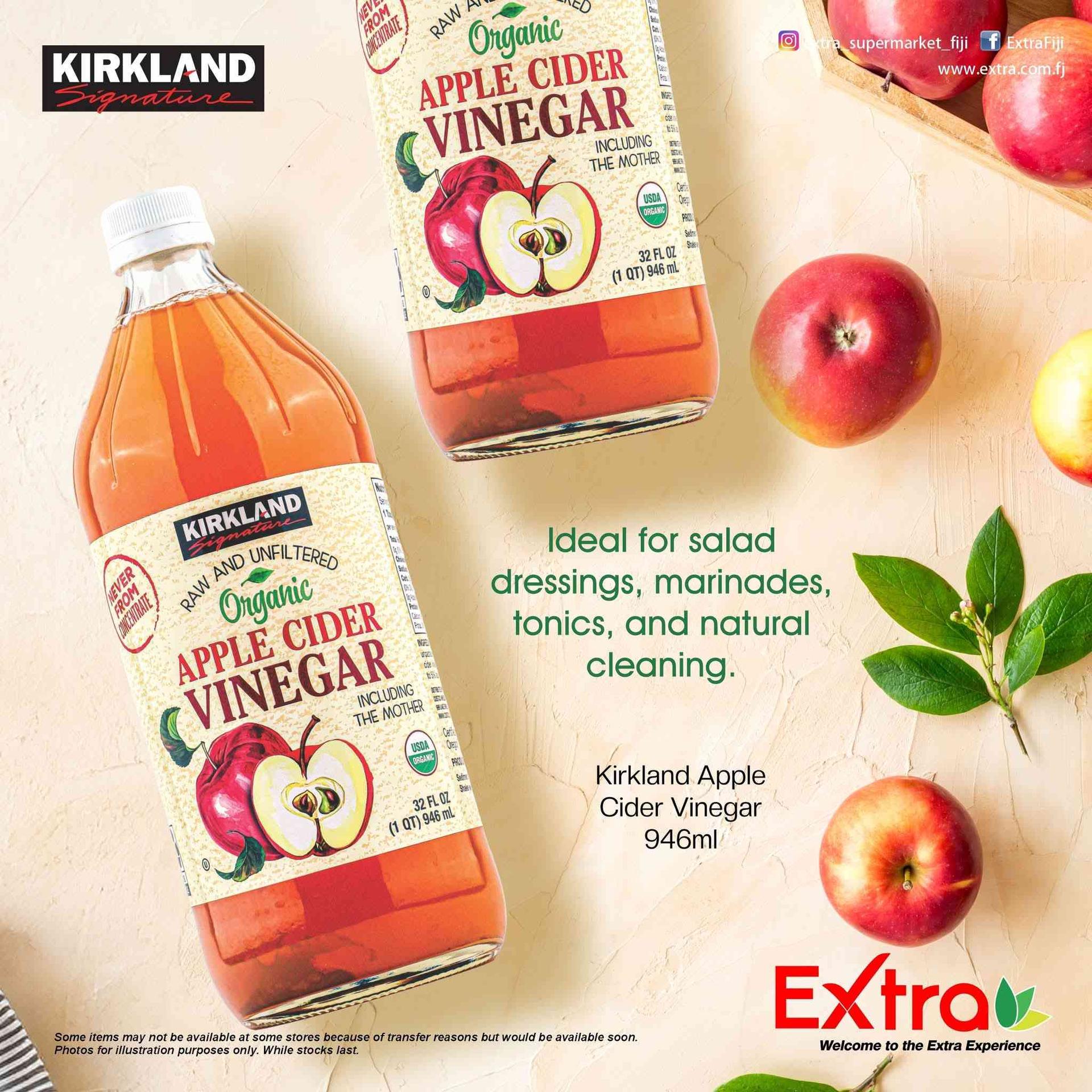 Kirkland apple cider vinegar 946ml ផលិតផលអាមេរិក