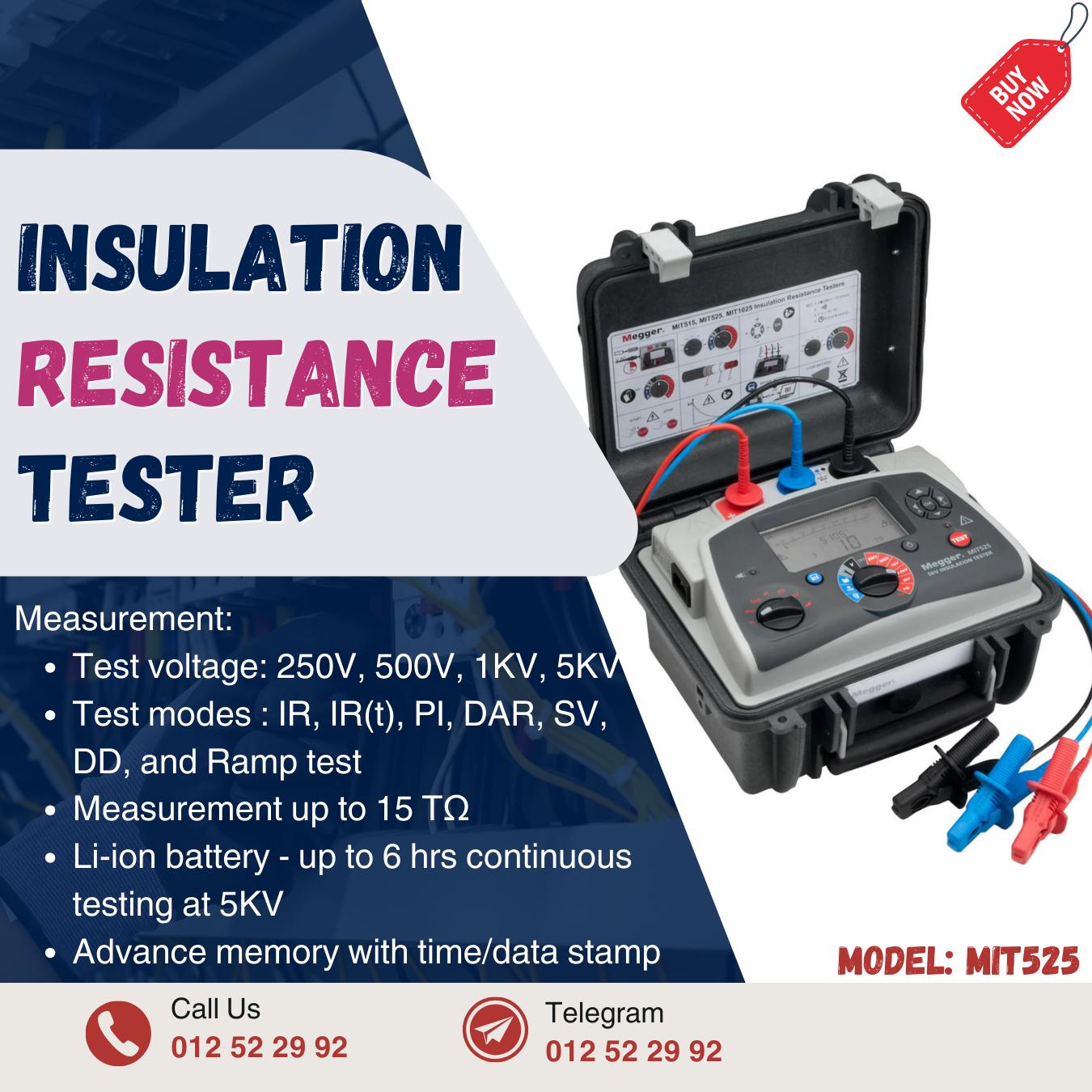 MIT525 _ 5KV Insulation Resistance Tester