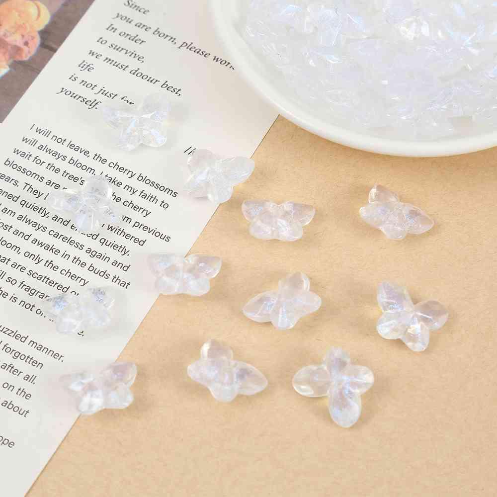 Glass bead-butterfly