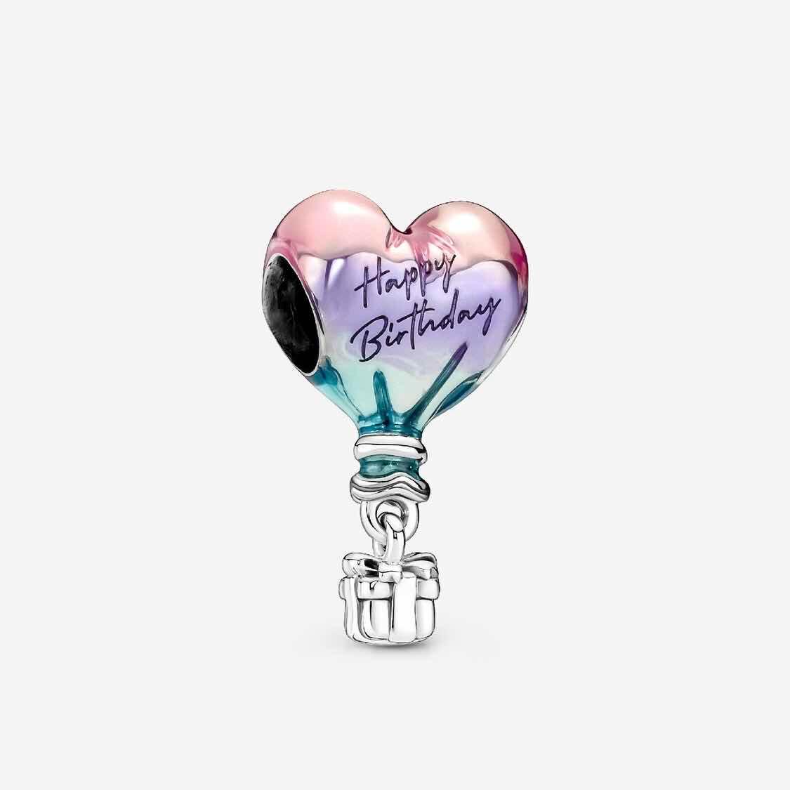 Happy Birthday Hot Air Balloon Charm