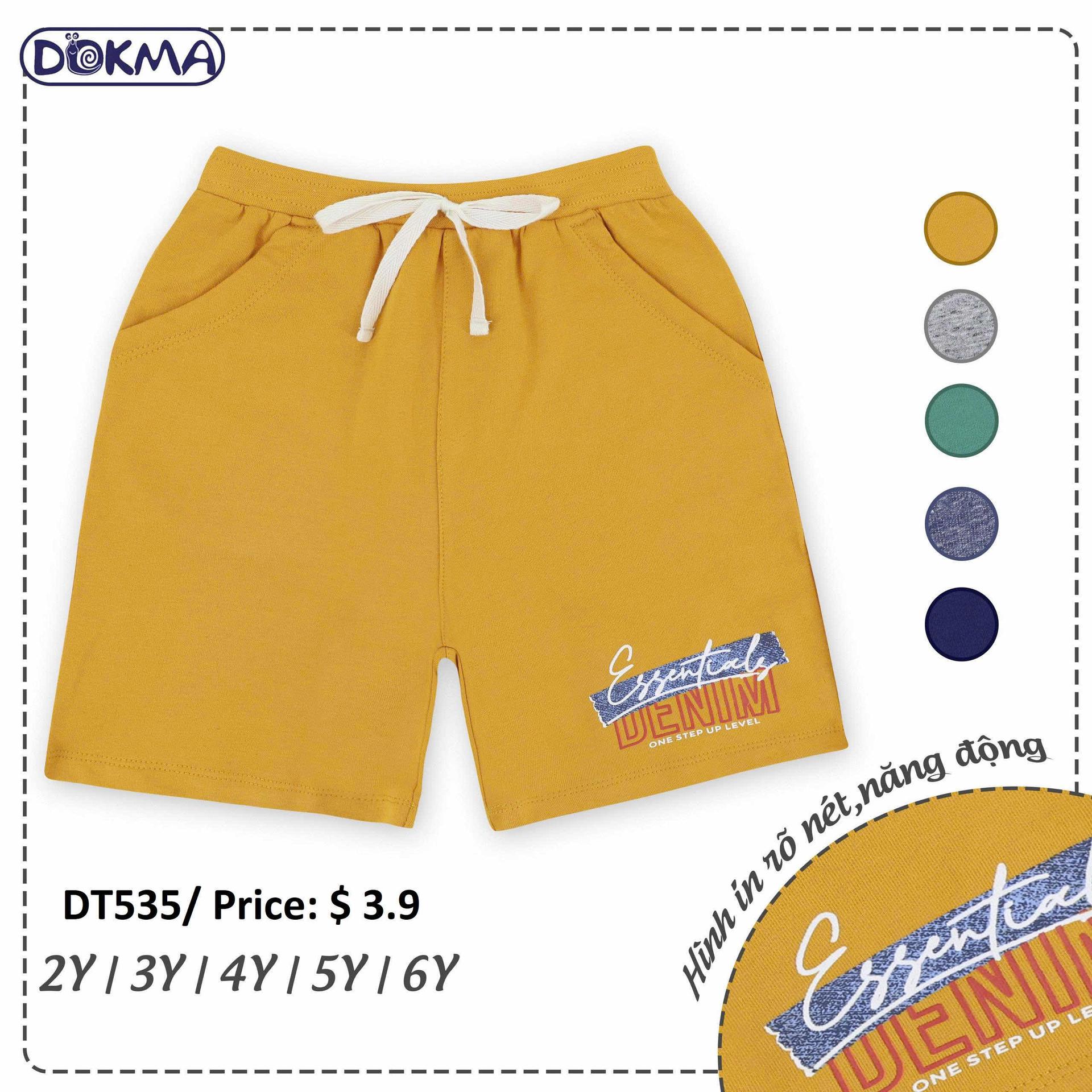 DT535 ខោជើងខ្លី ក្មេងប្រុស