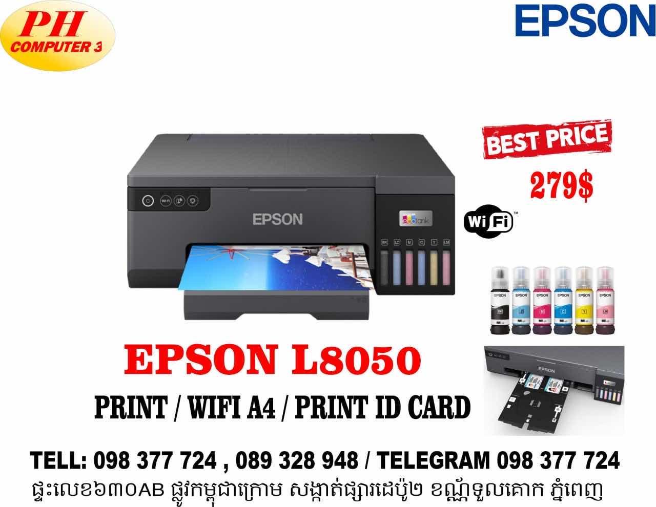 Epson L8050 / Print A4 Wifi 6Color 265$ 