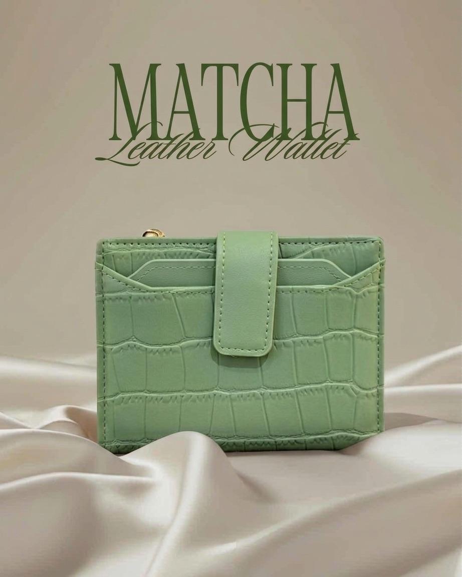 Matcha Crocodile Wallet