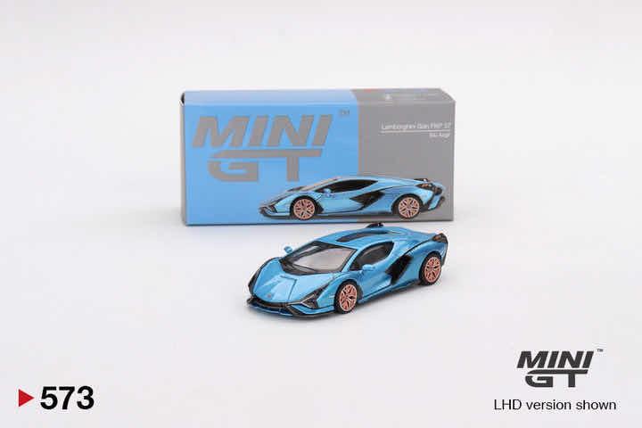 1/64 Mini GT Lamborghini Sián FKP 37 Blu Aegir