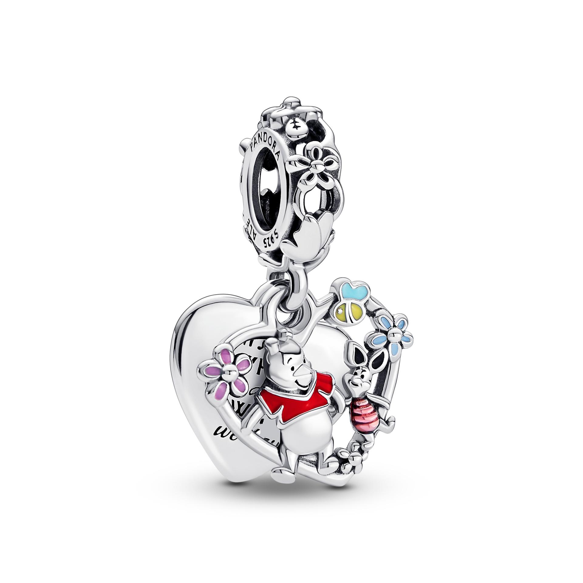 Disney Winnie the Pooh & Piglet Double Dangle Charm