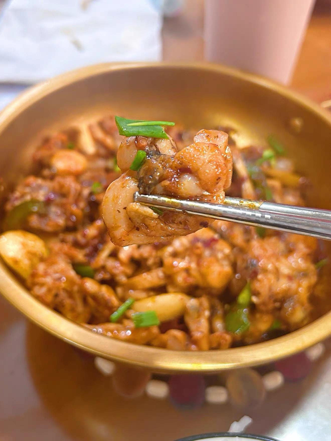 កង្កែបសុីឈ័ន ឆាបែបស្ងួត