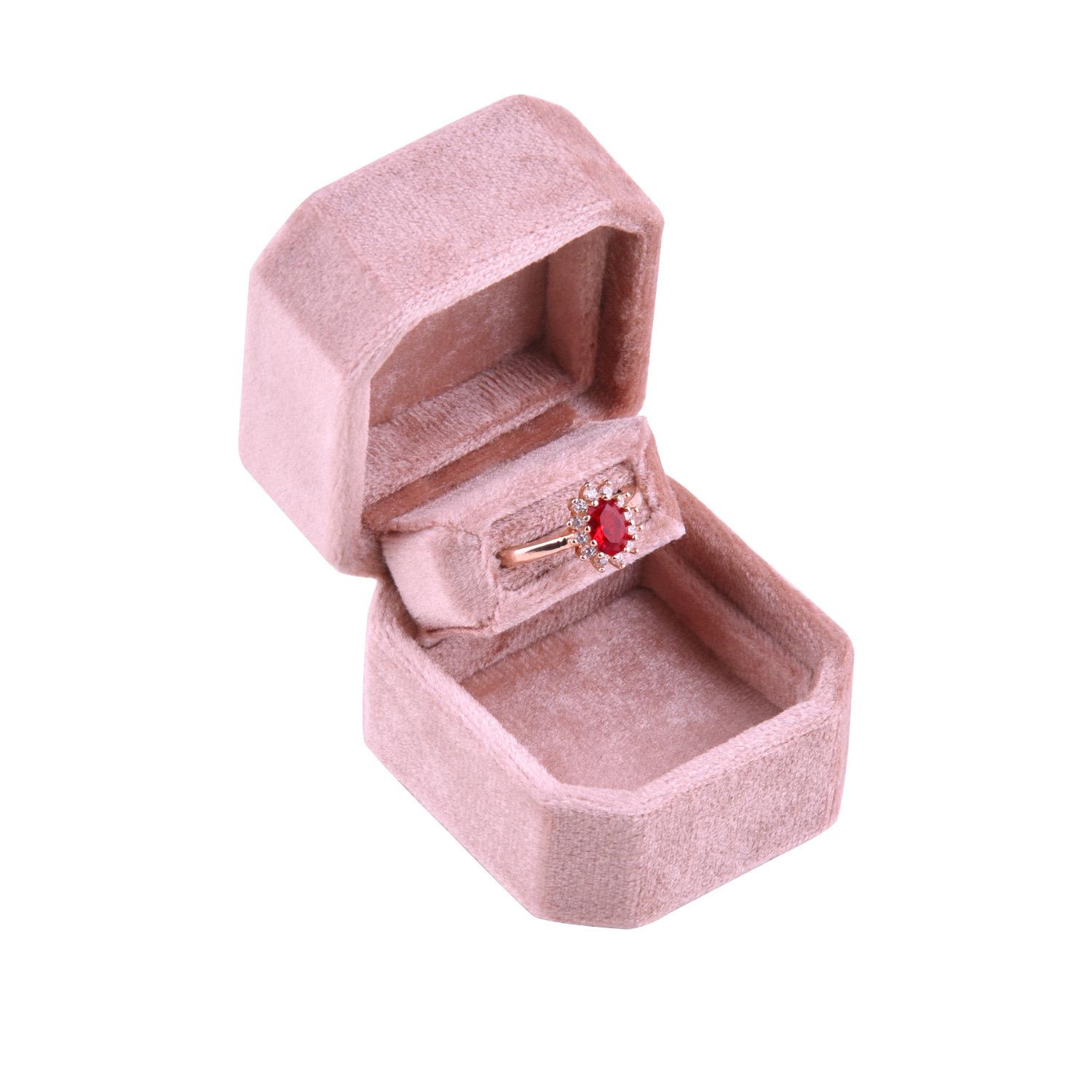 Rose Pink Velvet Box
