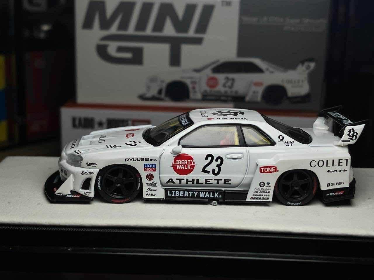 MINIGT 🔺1059 NISSAN LB-ER34 SUPER SILHOUETTE ATHLETE/COLLET