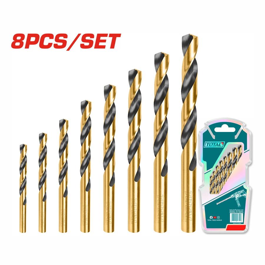 HSS Twist Drill Bits Set 8Pcs