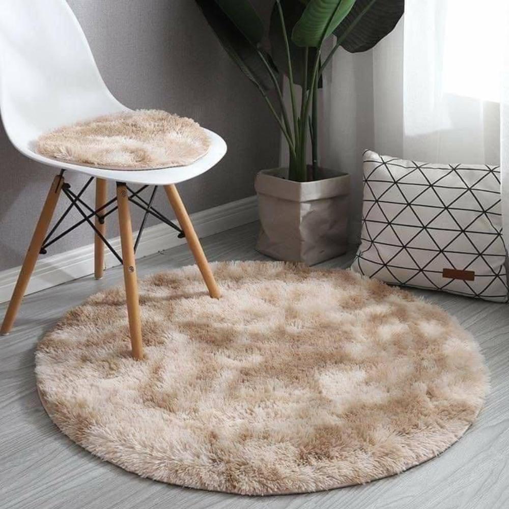 Round Fur Rug 005