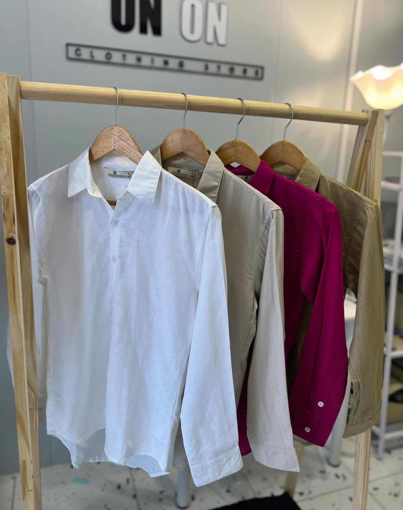 Linen Shirt Women Slimfit-អាវករឌុបនារី