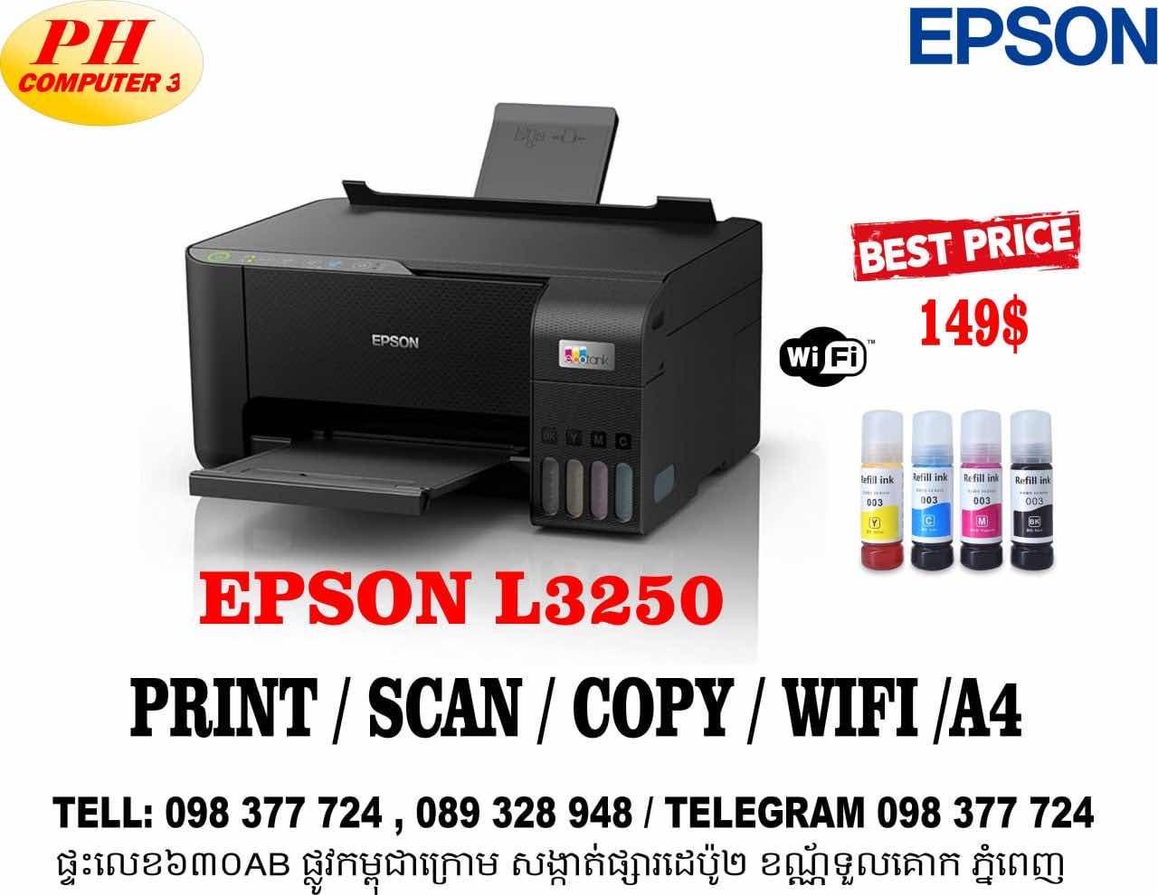 Epson L3250 /Print Scan Copy WiFi A4 149$