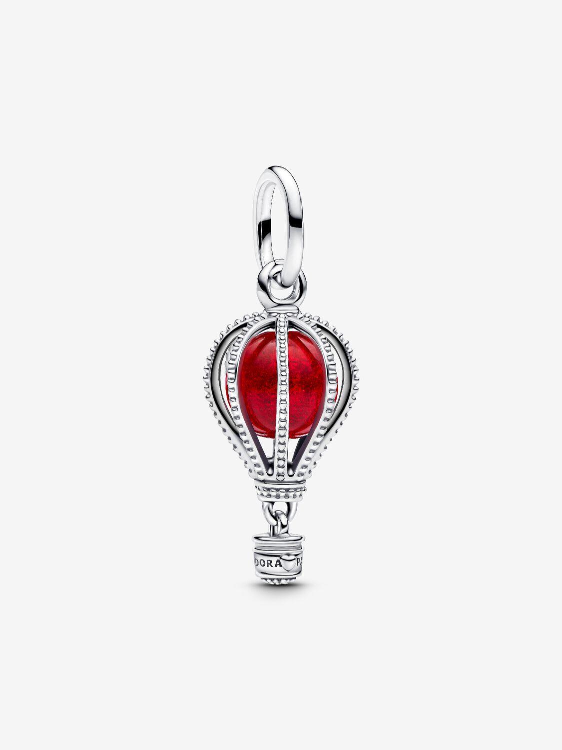 Hot Air Balloon Murano Glass Dangle Charm