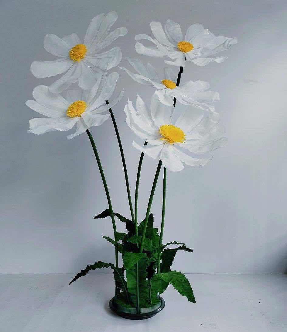 Daisy slik flower set of 5
