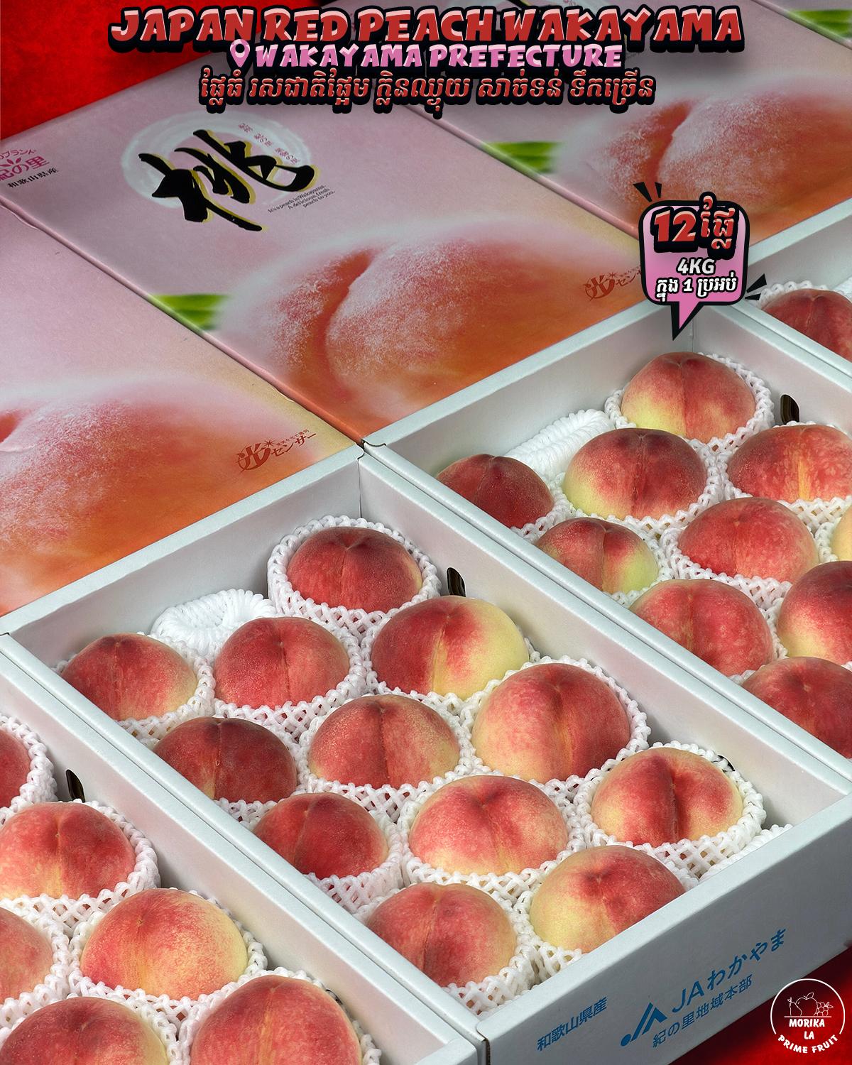 Japan Wakayama Red Peach 4kg 🍑 