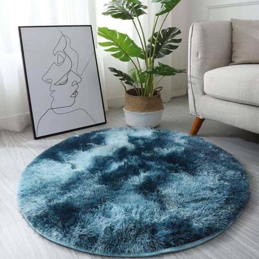 Round Fur Rug 001