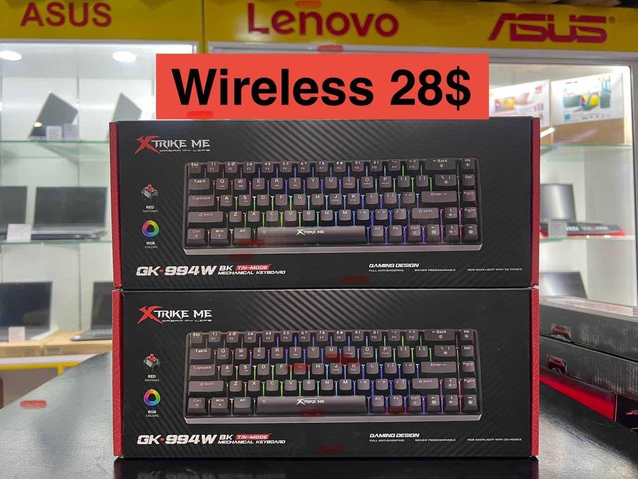 Mechanical Keyboard Wireless RGB 28$ 