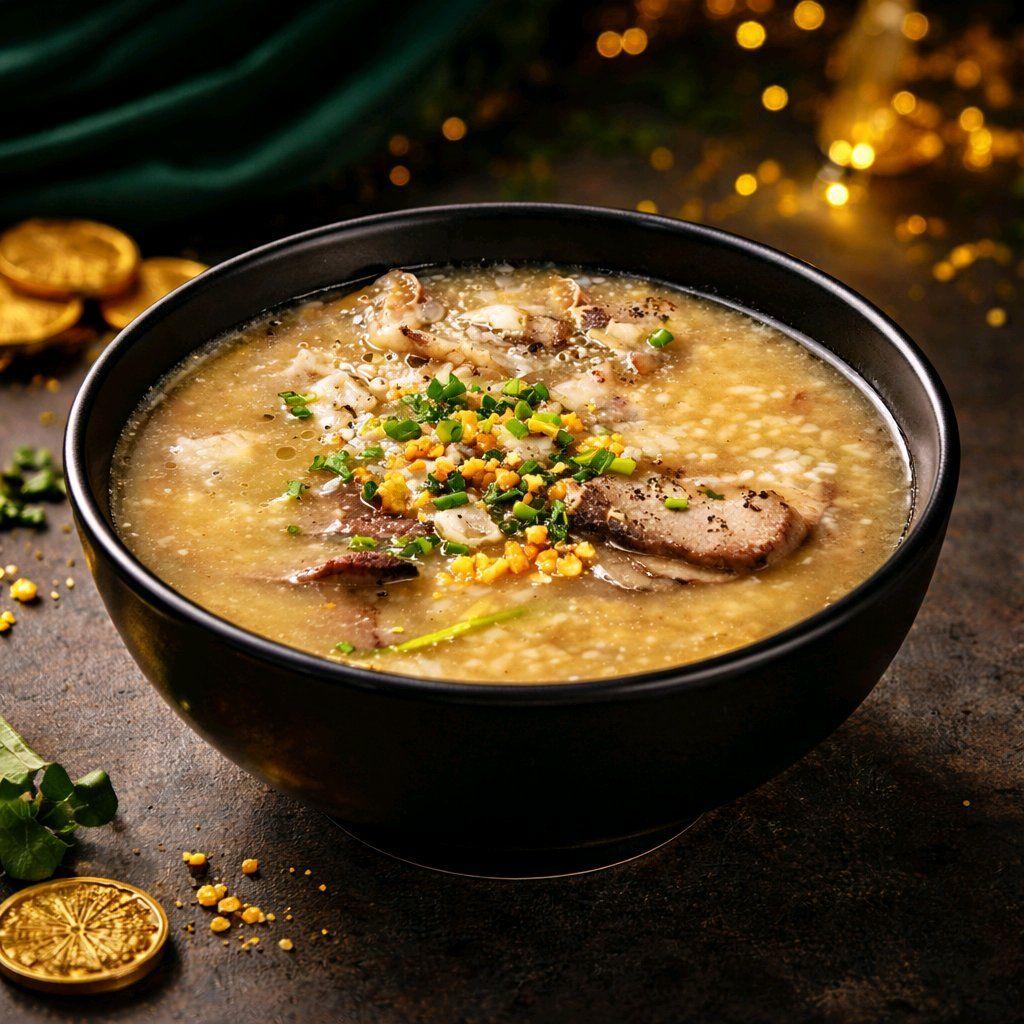 បបរគ្រឿងក្នុងជ្រូក / Rice Congee with Pork Organ
