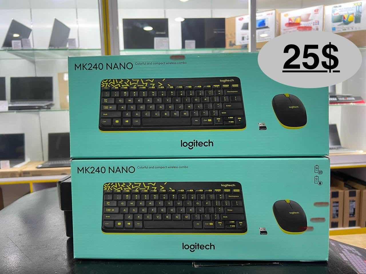 Mouse Keyboard Wireless Logitech MK240 Nano 