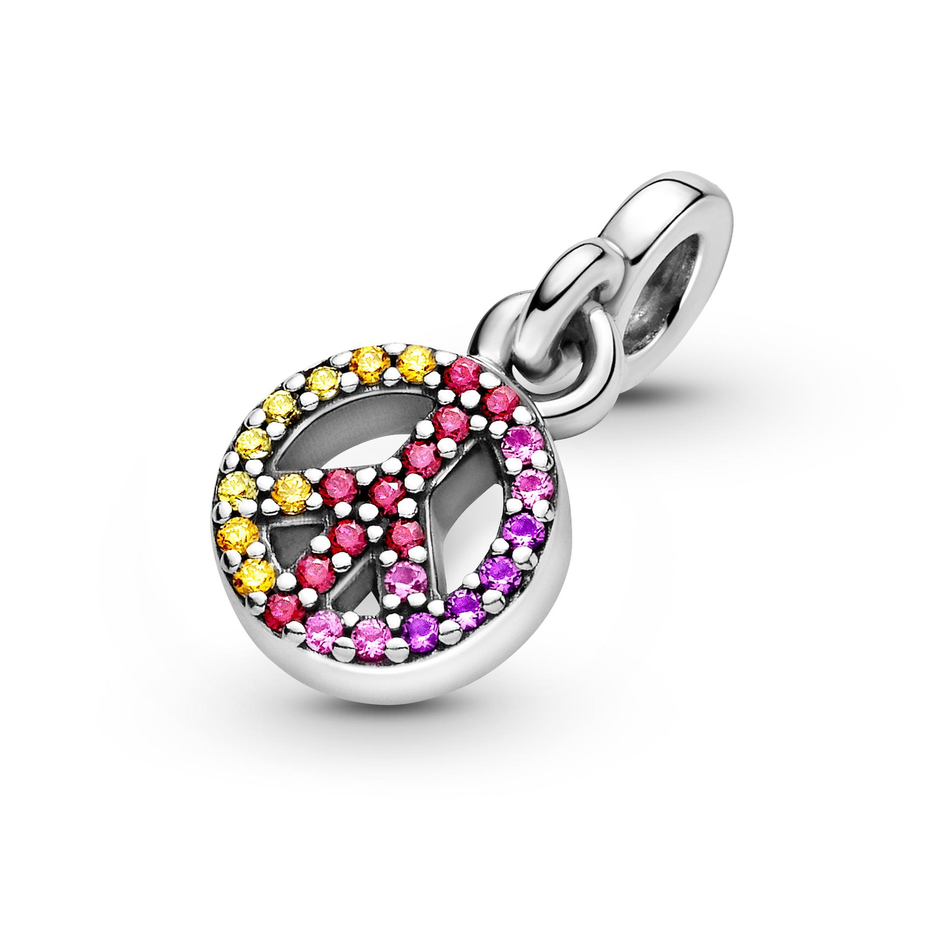 Pandora ME Peace Sign Mini Dangle