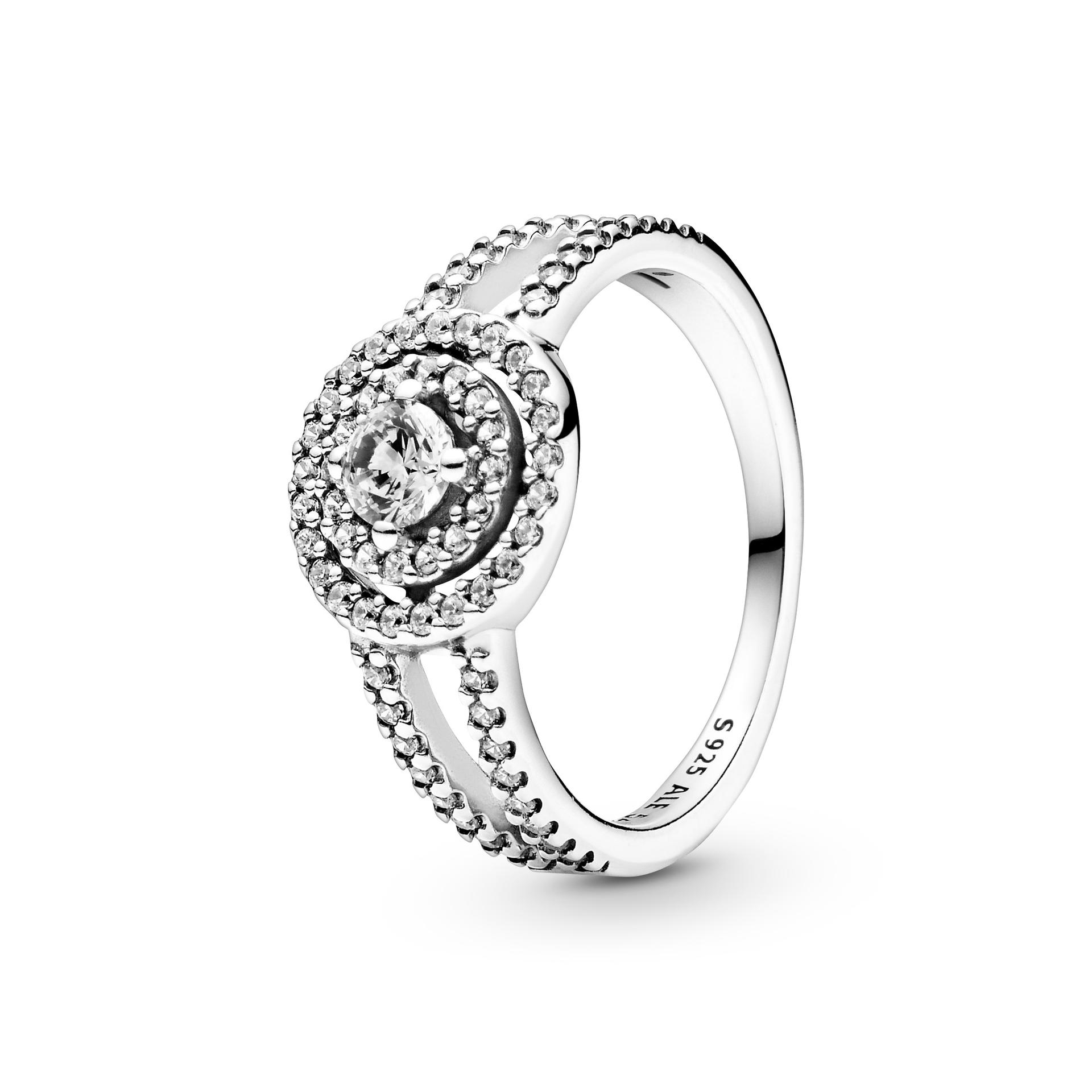 Pandora Sparkling Double Halo Ring 