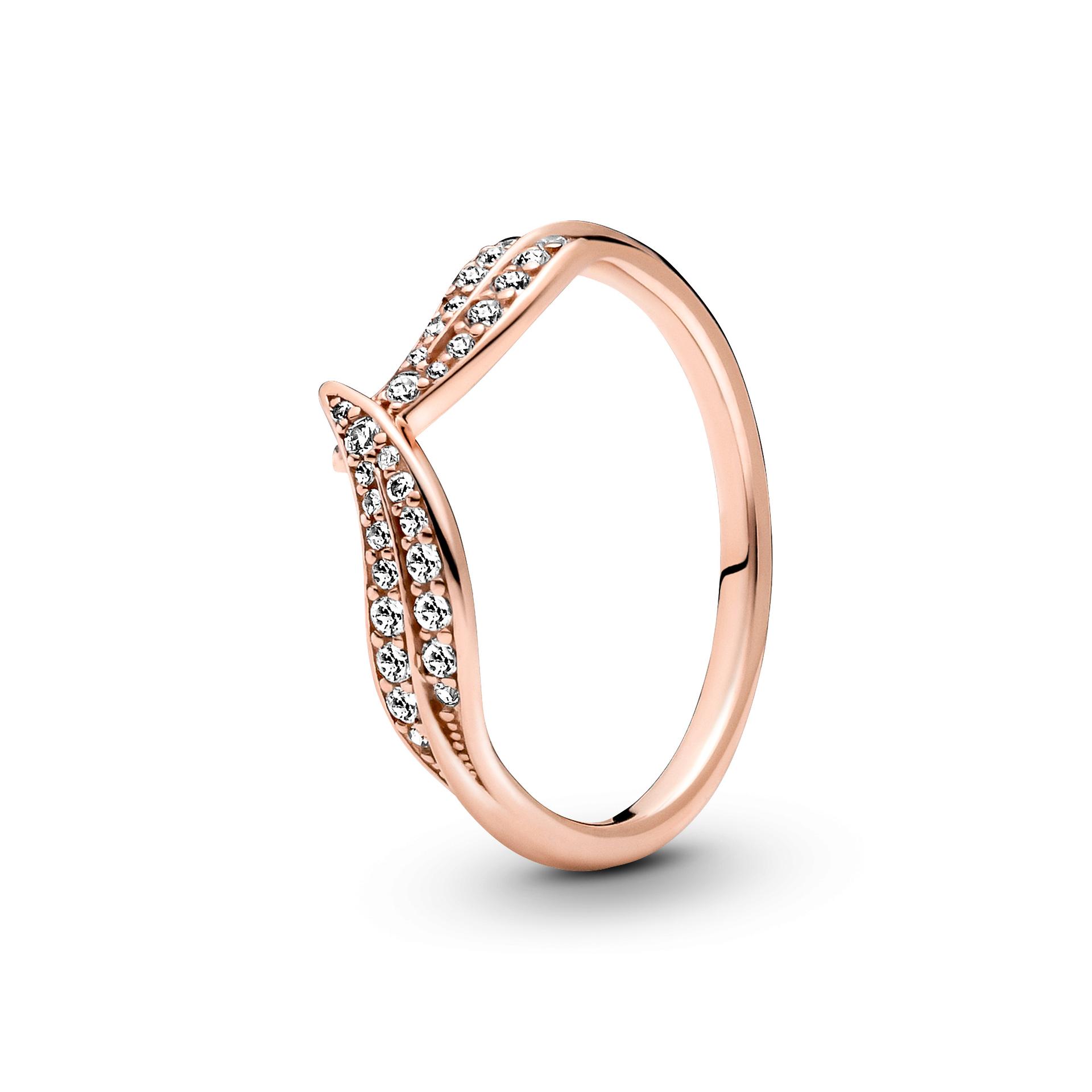 Retired Pandora Sparkling Leaves Ring