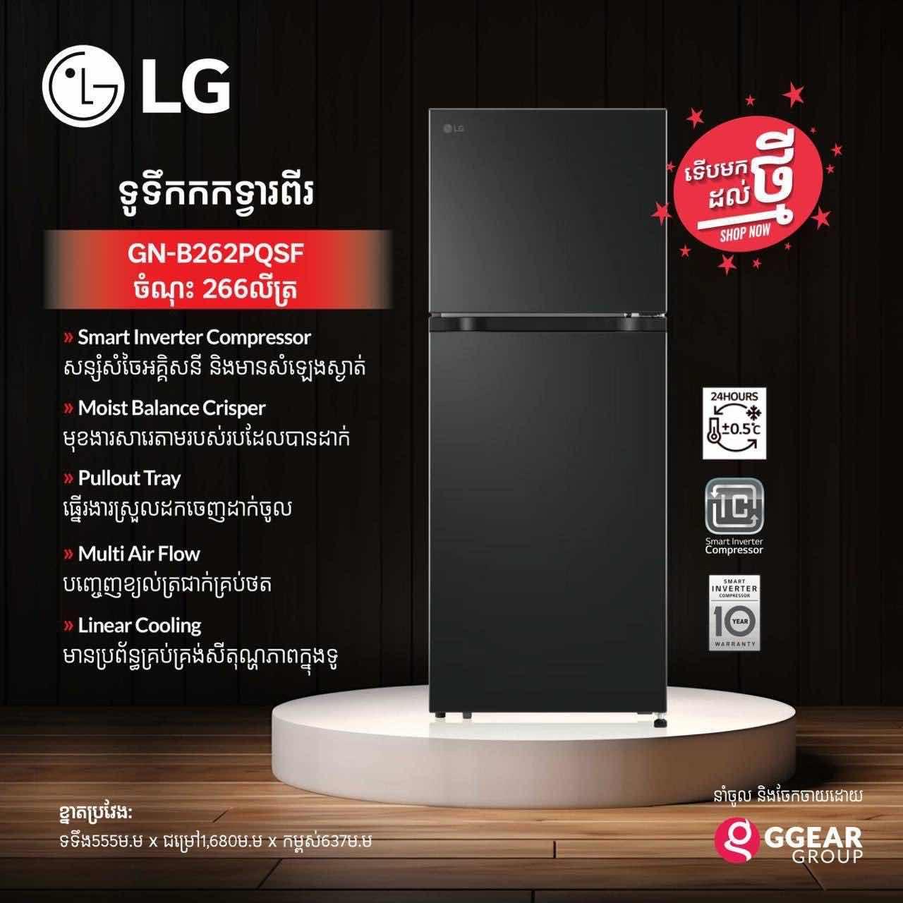 LG 1.68m (266L)