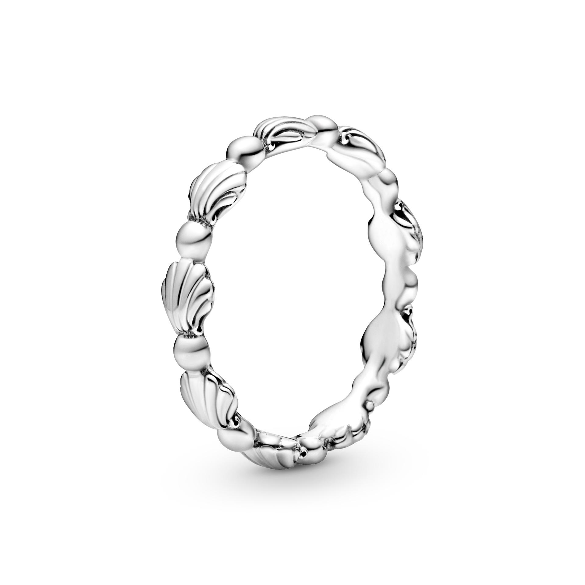 Pandora Beaded Seashell Band Ring