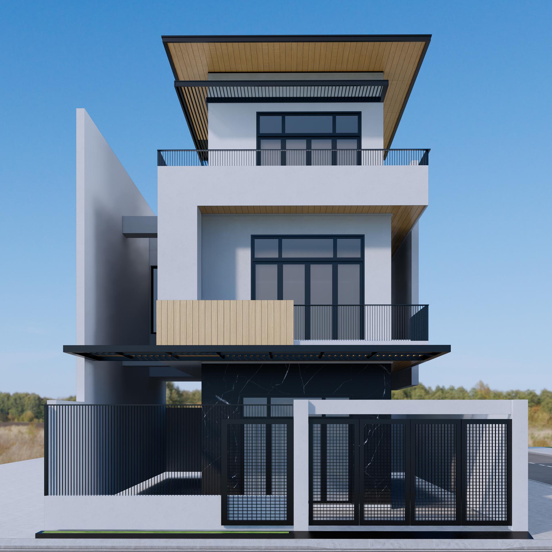 រូបភាពគំរូ​ 3D WPC panels Grade A តម្លើងរួច​ (ខាងក្រៅ)