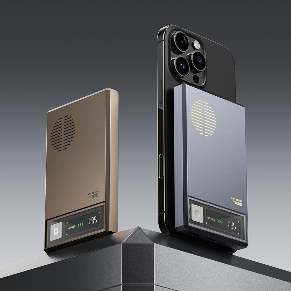 ROCK Retro Magnetic Wireless Power Bank 10000mAh