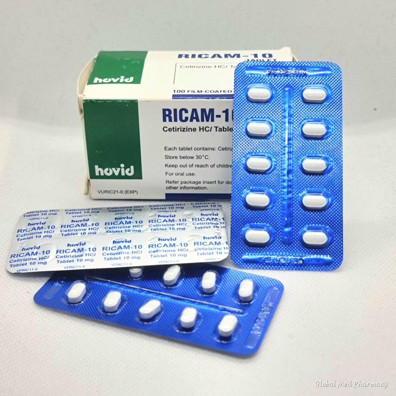RICAM-10 (Cetirizine, B/10x10) Expired:05/25 ប្រអប់