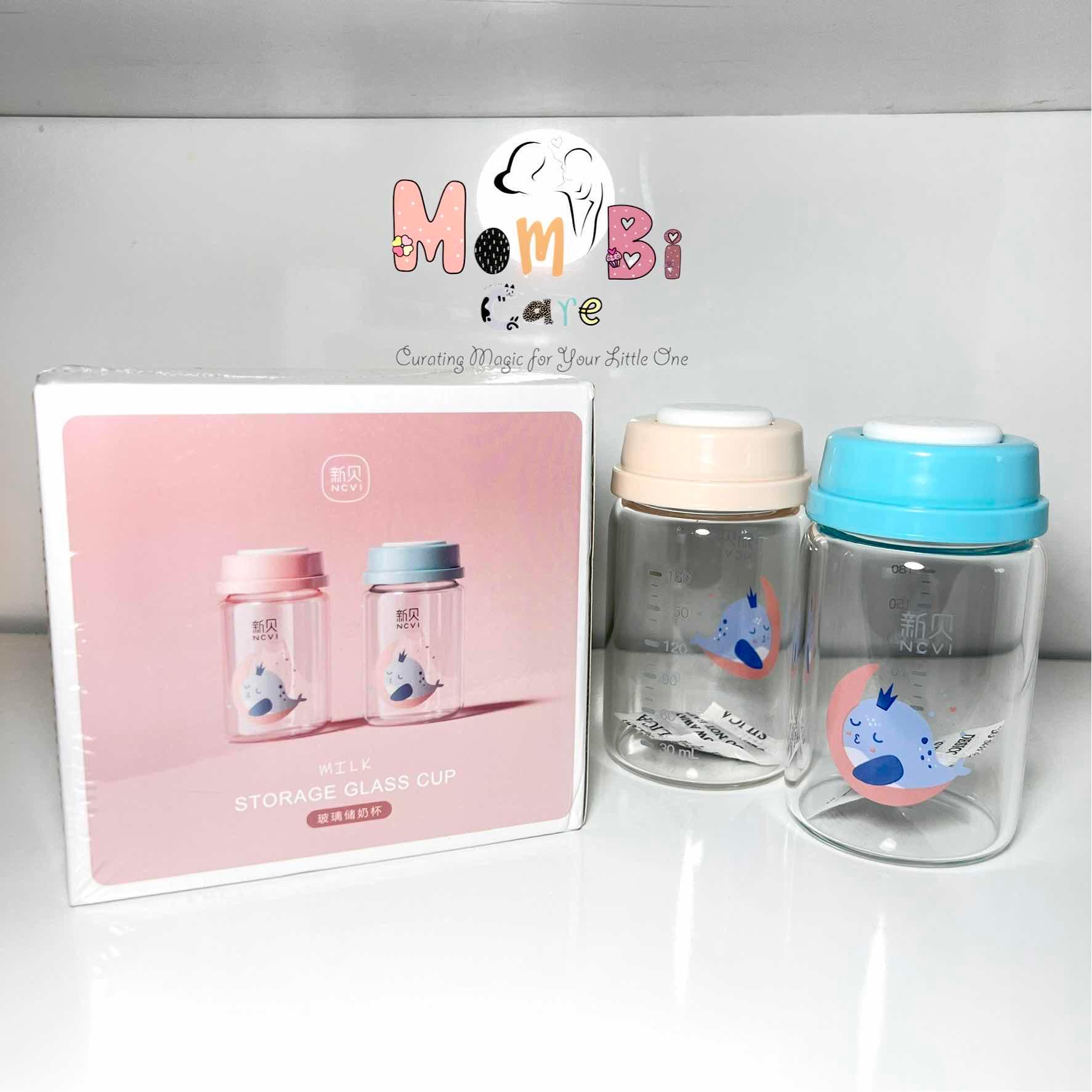 កែវថ្មស្តុកទឹកដោះ NCVI 180ml មួយគូ