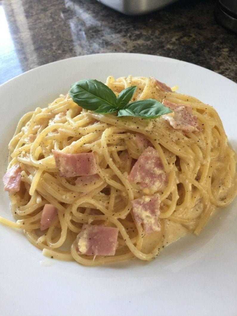 Carbonara Pasta-ខាប៊ូនណារា ផាស្តារ-까르보나라