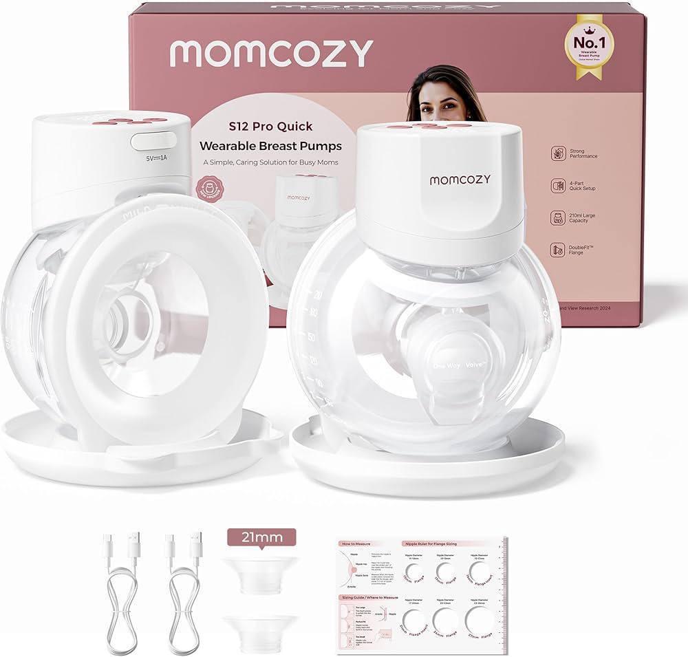 ម៉ាស៊ីនបូមទឹកដោះក្នុងអាវ Momcozy S12 Pro Quick