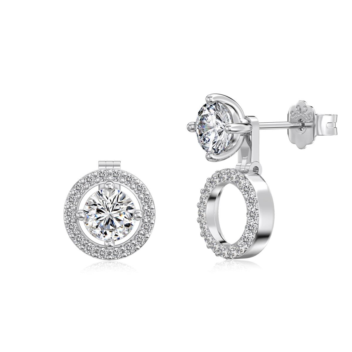 Icônic Crystals Round Cut Metamorph Earrings