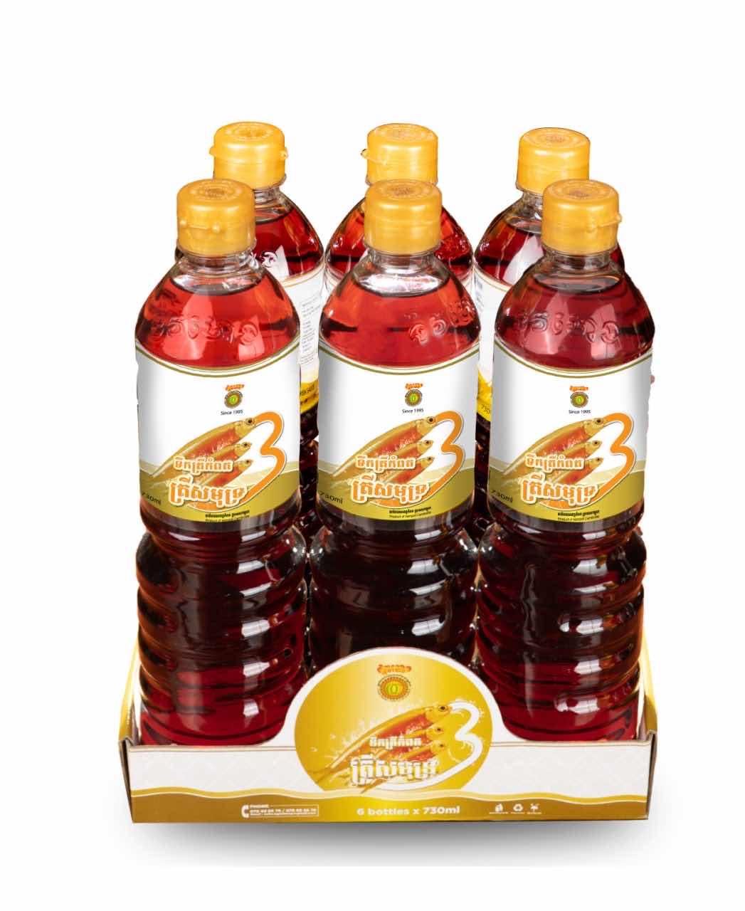 ទឹកត្រីសមុទ្រ៣ ចំណុះ730mlx6